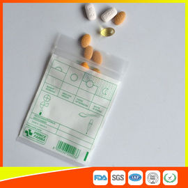 Κίνα Ziplock φαρμάκων ταμπλετών συσκευάζοντας τσάντες χαπιών, πλαστική τσάντα ιατρικής με τη σφραγίδα φερμουάρ προμηθευτής