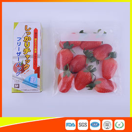 Κίνα Σαφείς πλαστικές τσάντες κλειδαριών φερμουάρ ψυκτήρων με τη γράφοντας επιτροπή για την αποθήκευση λαχανικών/κρέατος προμηθευτής