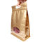 Χρυσές Ziplock στάσεων τσαντών φερμουάρ χρώματος eco-Friemdly πλαστικές αδιάβροχες επάνω τσάντες προμηθευτής