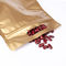 Χρυσές Ziplock στάσεων τσαντών φερμουάρ χρώματος eco-Friemdly πλαστικές αδιάβροχες επάνω τσάντες προμηθευτής