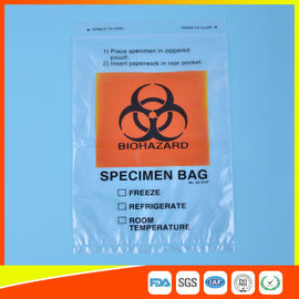 Κίνα Reclosable τσάντες μεταφορών δειγμάτων Biohazard με το σύμβολο Destroyable Biohazard προμηθευτής