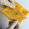 Η μεταφορά δειγμάτων εργαστηριακού Biohazard τοποθετεί το Reclosable κίτρινο χρώμα 3/4 στρώματος σε σάκκο προμηθευτής