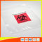 Πλαστικές σαφείς τσάντες καγκουρό τσαντών Biohazard για την ιατρική χρήση εργαστηρίων με την κορυφή φερμουάρ προμηθευτής